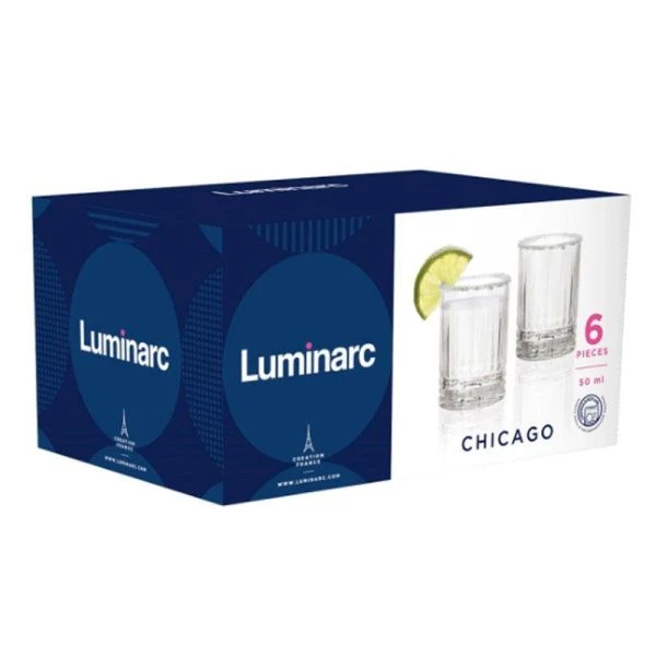 Стопки набор 6шт 50мл стекло ЧИКАГО (4) Стопки набор 6шт 50мл стекло ЧИКАГО (4)