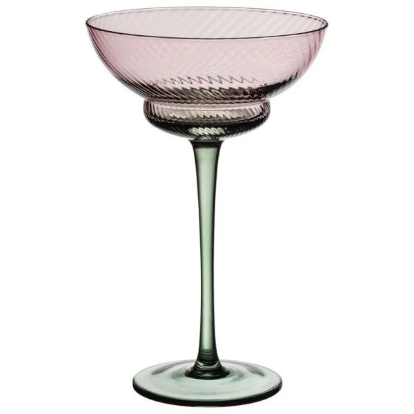 Креманки набор 2шт 220мл стекло Twist & Shine зеленый (8)