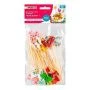 Шпажки для канапе бамбук 12см 50шт. Летнее ассорти в пакете PATERRA (25)