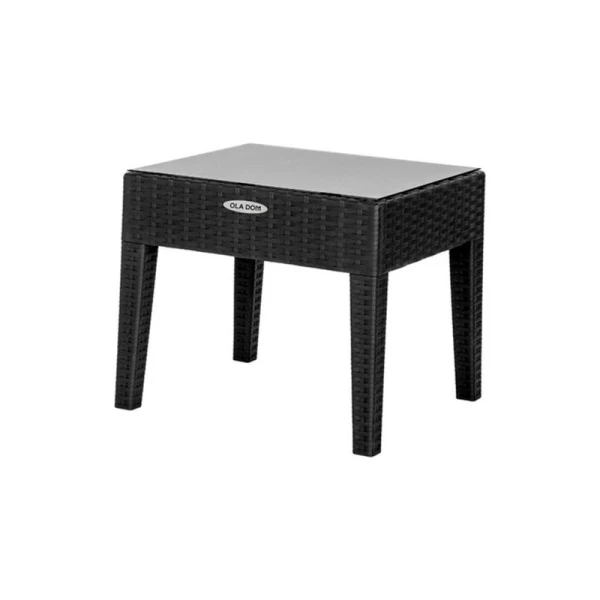 Стол журнальный 46*53*45см пластик Rattan Ola Dom антрацит прямоугольный (1) Стол журнальный 46*53*45см пластик Rattan Ola Dom антрацит прямоугольный (1)