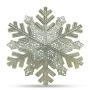 Салфетка новогодняя 44см ПВХ СНЕЖИНКА золотая JC-15301 (144)