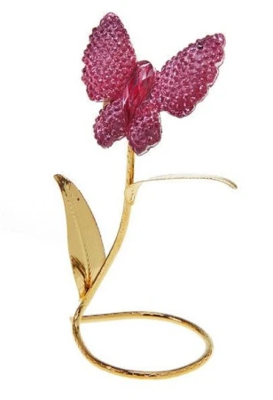 яяяФигурка БАБОЧКА НА СТЕБЕЛЬКЕ 8,5*4см микс 551505