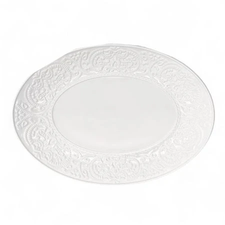 Блюда набор 2шт 30*22см фарфор АЖУР КЛАССИК овальные (12)
