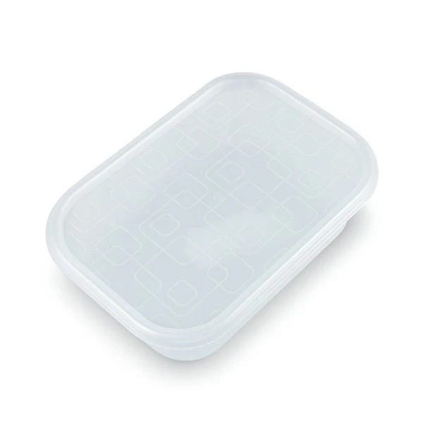 Контейнер пищевой 300мл 141*96*36мм пластик прямоугольный натуральный (36)