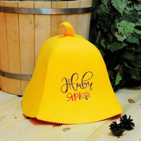 Шапка банная Живи ярко