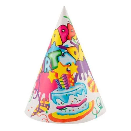 Колпак бумажный (набор 6шт. 16см) Волшебная страна