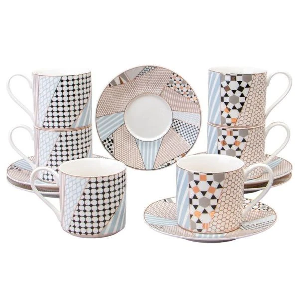 Чайный набор 12пр фарфор TOP STYLE на 6 персон 250мл