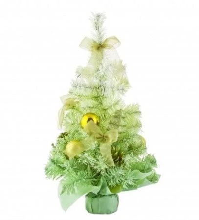 Елка искусственная с украшением 50см салатовая (24) Елка искусственная с украшением 50см салатовая (24)