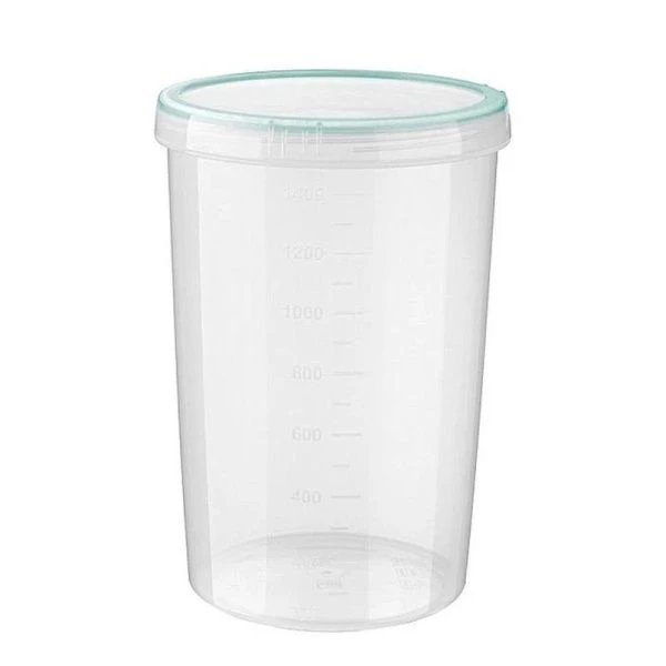 Контейнер пищевой 1,5л 12,5*18см пластик ВИНТАЖ с завинчивающейся крышкой h180мм (12)