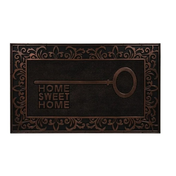 Коврик придверный 45*75см резиновый Color Premium Nyckel черный (10)