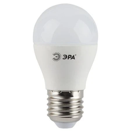 Лампа светодиодная стекло ЭРА LED smd P45-7w-840-E27 (бел.свет) 50583