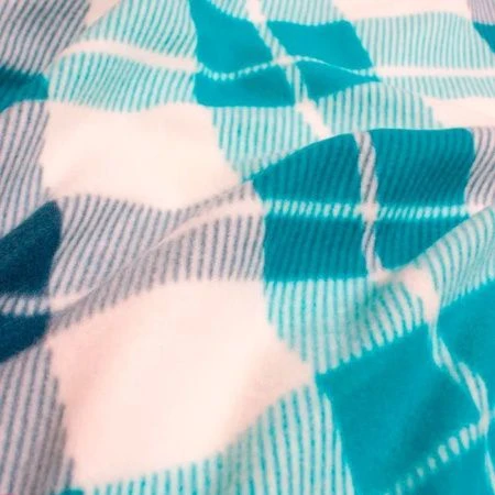 Плед 130*170 флис London изумрудно-синий