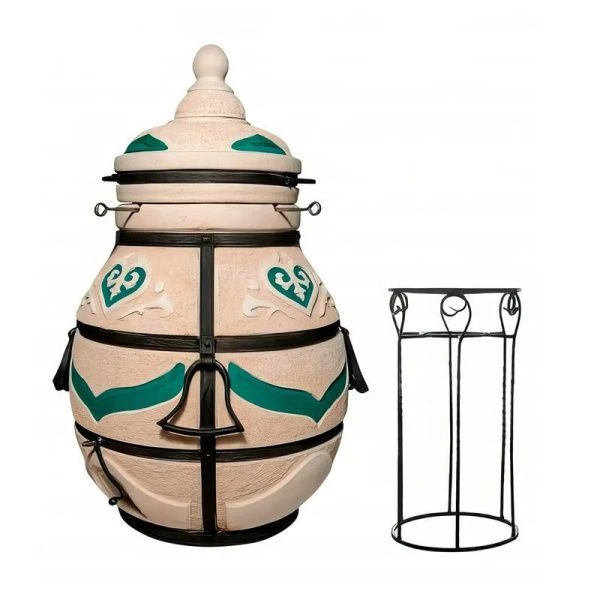 Тандыр 125л Дастархан со съемной крышкой и стойкой-подставкой (1)