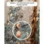 Скатерть новогодняя 160*220см гобелен ЕЛИ ТИВОЛИ овальная