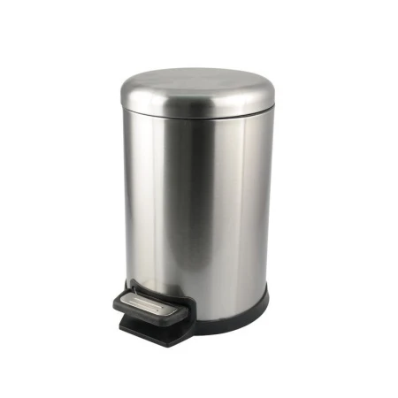 Контейнер для мусора 7л металл крышка с плавным опусканием с педалью JC-14041 (6)