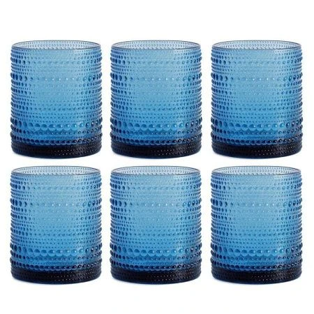 Стаканы набор 6шт 300мл стекло Jupiter Fortessa низкие синий KF79092(А52)(А52)