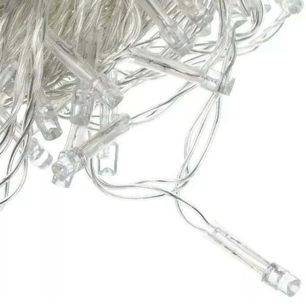 Гирлянда эл 14м 180 LED вьюн мультицвет 8 реж ПВХ прозрачный 220В СНОУ БУМ