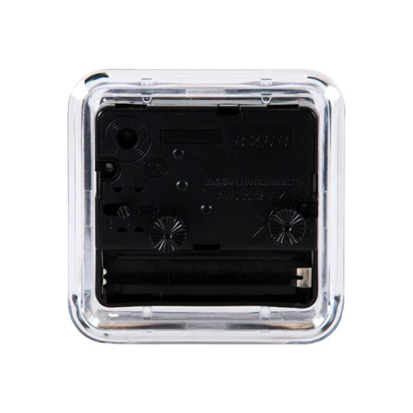 Будильник 7*7см кварц РУБИН Классика прозрачный (40)