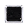 Будильник 7*7см кварц РУБИН Классика прозрачный (40)