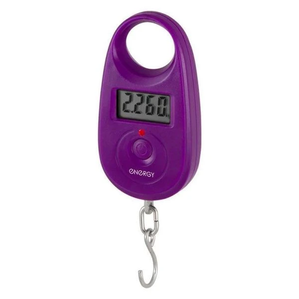 Весы безмен электронные пластик фиолетовый 25кг ENERGY BEZ-150 (96)