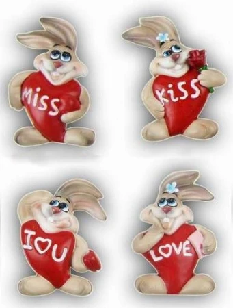 яяяФигурка Зайцы влюбленные, ZH6660-4/288 6660-4/12