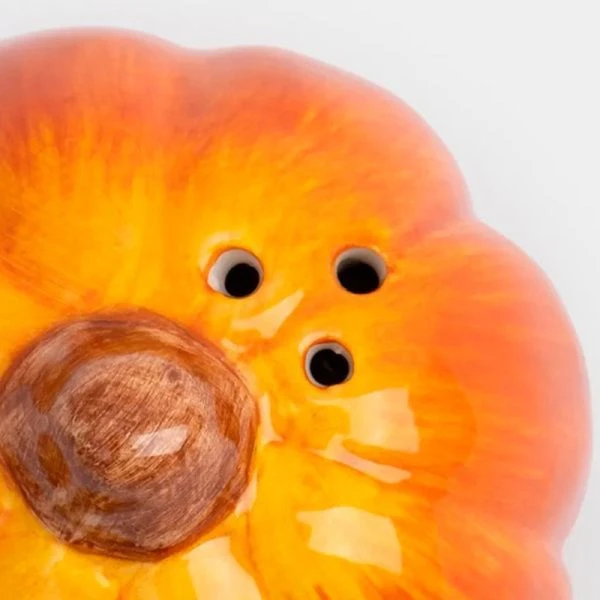 Солонка 7см керамика Тыква Bright pumpkin оранжевая ANLAF-FDWS-031224-8