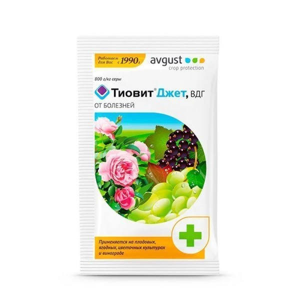 Тиовит Джет 30г средство для защиты растений от заболеваний и паутинного клеща на 5-10л Август (200)