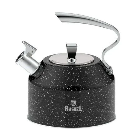 Чайник со свистком 3л нерж.сталь черный гранит индукция (12)