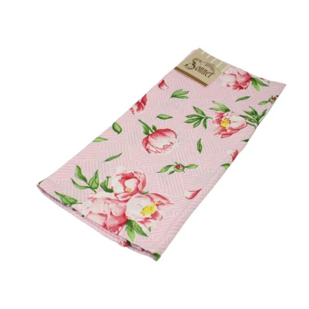 Полотенце кухонное 45*70см рогожка СОЦВЕТИЕ с каймой LeSonnet арт. 18