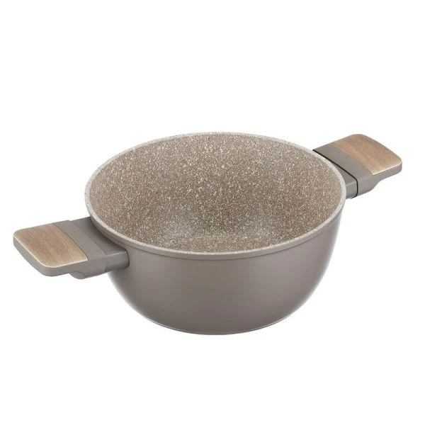 Кастрюля 3л литой алюминий АП LATTE со стекл.крышкой 22см индукция 93-AL-LT-4-22 (6)