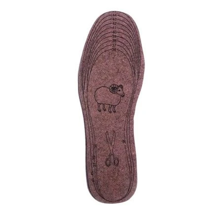 Стельки для обуви зимние войлок р.36-45 коричневые 6,8мм ST-2796 (600)