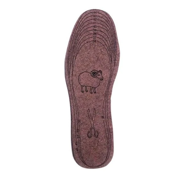 Стельки для обуви зимние войлок р.36-45 коричневые 6,8мм ST-2796 (600)