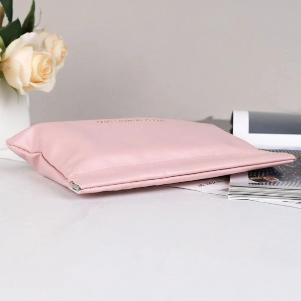 Косметичка полимер/текстиль 18*13см на магните BGCO розовая XN-002PN (400)