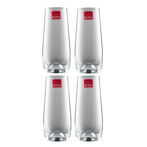 Стаканы набор 4шт 230мл стекло RONA DRINK MASTER (12)