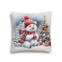 Наволочка декоративная новогодняя 44*44см гобелен БЕЛЫЙ МИШКА