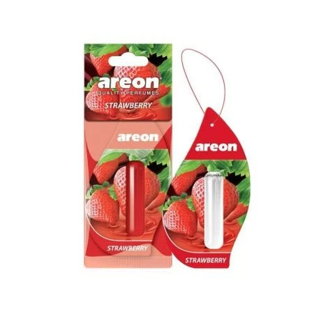 Ароматизатор подвесной сухой   с капсулой Areon LIQUID 5мл. Strawberry (Клубника) (24)