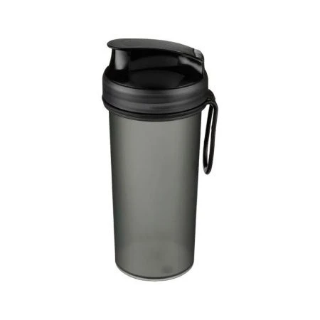 Стакан  для холодных напитков 400мл 79*72*168мм пластик с петлей черный (12)