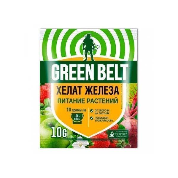 Хелат железа 10г GREEN BELT (100) Хелат железа 10г GREEN BELT (100)