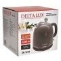 Чайник электрический 1,7л нерж.сталь 2200Вт DELTA LUX DE-1018 двойной корпус, серый (12)