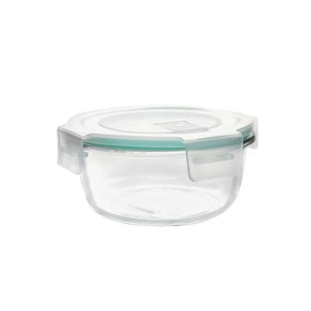 Контейнер пищевой 400мл стекло круглый с пласт.крышкой с клапаном AF-400/BXW-400YTQ (48) 721524