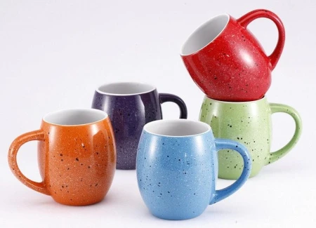 Набор кружек 5пр 470мл, хром.подставка