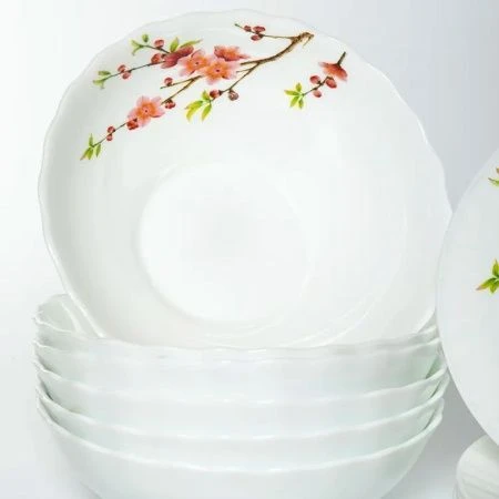 Столовый набор 19пр стеклокерамика САКУРА резной край (2)