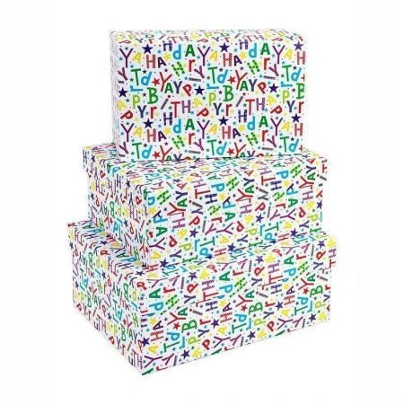 Набор коробок 3 в 1 Буквы (23 *16*9.5-19 *12 *6.5 см)