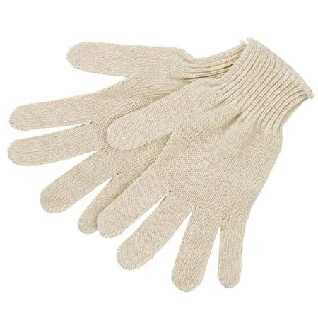 Перчатки рабочие х/б без напыления (4-х ниточные, 10кл.) Белые (300/500)