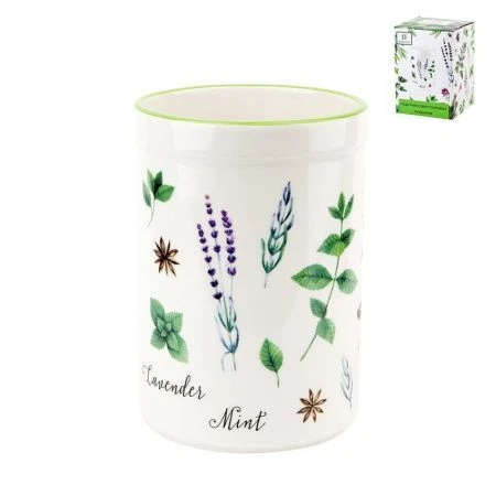 Подставка для кухонных принадлежностей 700мл 9,5*14см керамика ДУШИСТЫЕ ТРАВЫ (36)