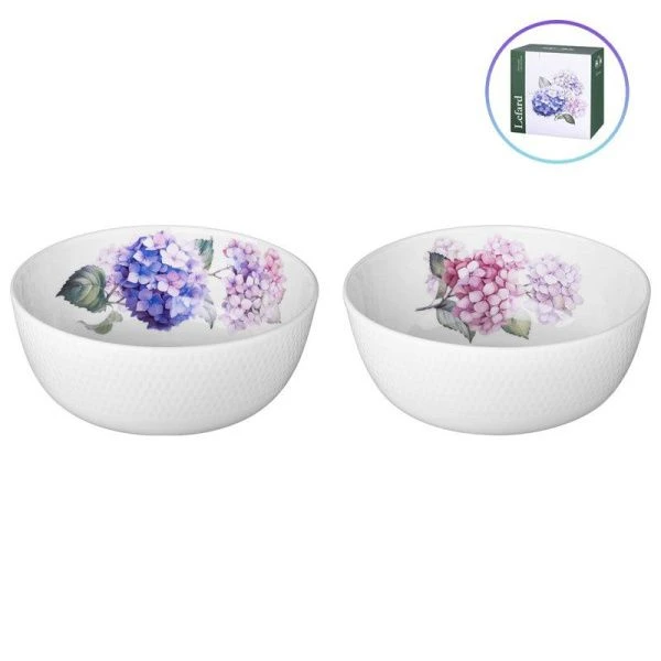 Салатники набор 2шт 15,5*7см фарфор HORTENSIA (24)