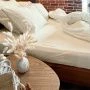 КПБ семейный хлопок вареный (пр.220*240, под.150*220*2, нав.70*70*2/70*50*2) ХВ-002 сливки