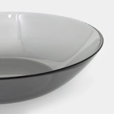 Тарелка глубокая 20,8см стекло СИМПАТИЯ ГРАФИТ суповая (30)