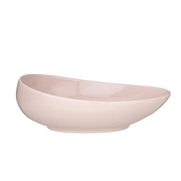Салатник 22*18,5*8см фарфор  BRONCO FUSION пудровый (16)