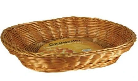 яяяКорзинка плетеная 33*25*7см пластм. для хлеба и фруктов